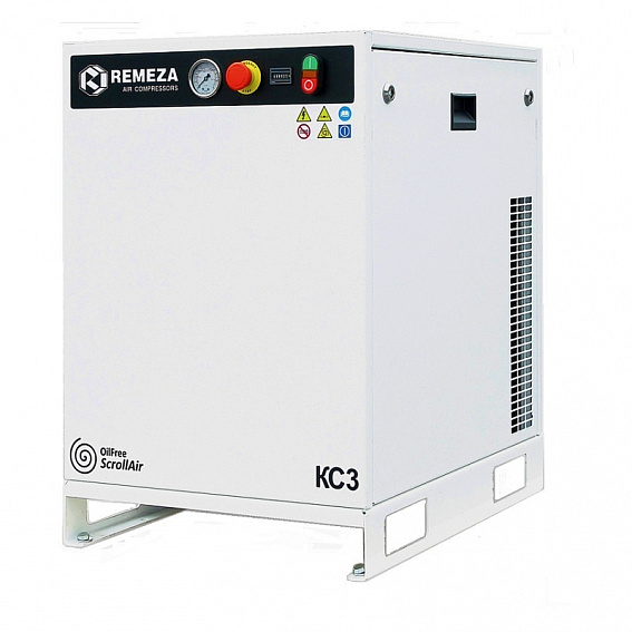 Спиральный компрессор REMEZA КС3-10АМ с мембранным осушителем
